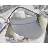 Dior Saddle Bag In Grey Grained Calfskin 002