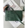 Bottega Veneta Cassett Bag In Raintree Intrecciato Lambskin 637