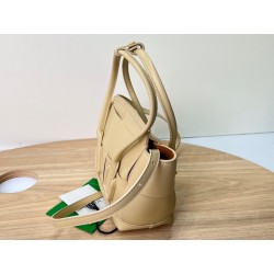 Bottega Veneta Mini Arco Bag In Beige Intrecciato Calfskin 014