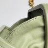 Bottega Veneta Knot Minaudiere Clutch In Travertine Intrecciato Lambskin 293