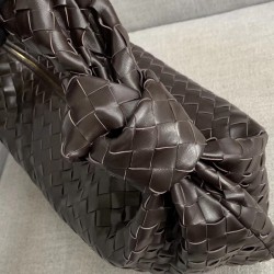 Bottega Veneta Large BV Jodie Bag In Fondente Woven Leather 361