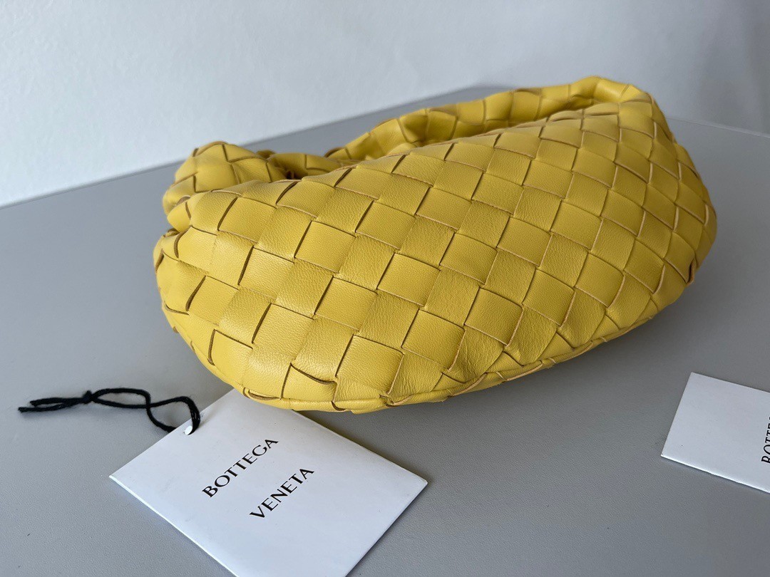 Bottega Veneta BV Jodie Mini Bag In Yellow Intrecciato Lambskin 356