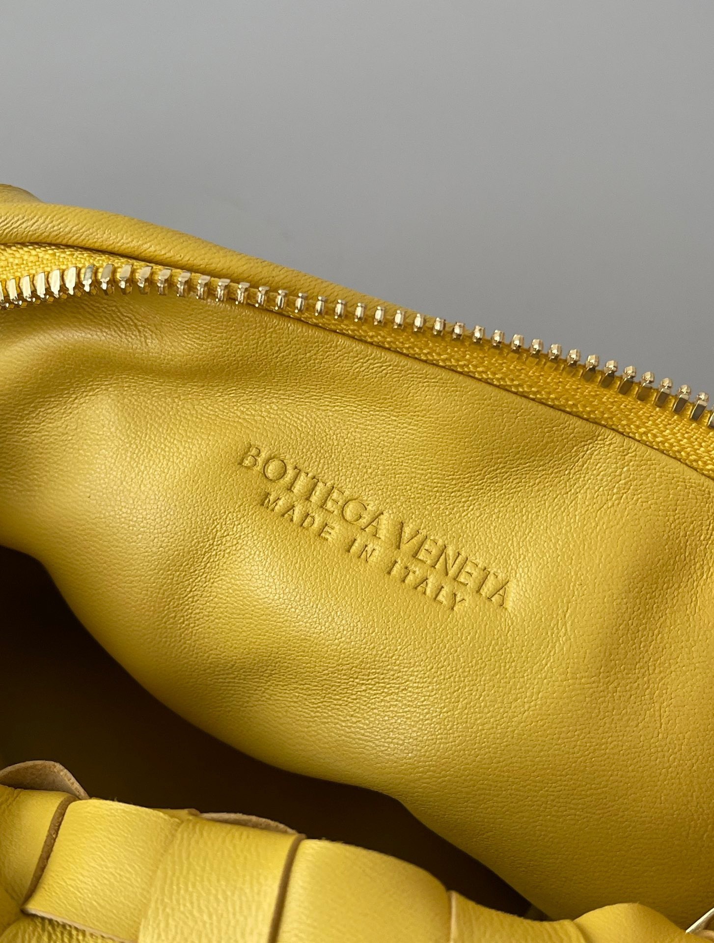 Bottega Veneta BV Jodie Mini Bag In Yellow Intrecciato Lambskin 356