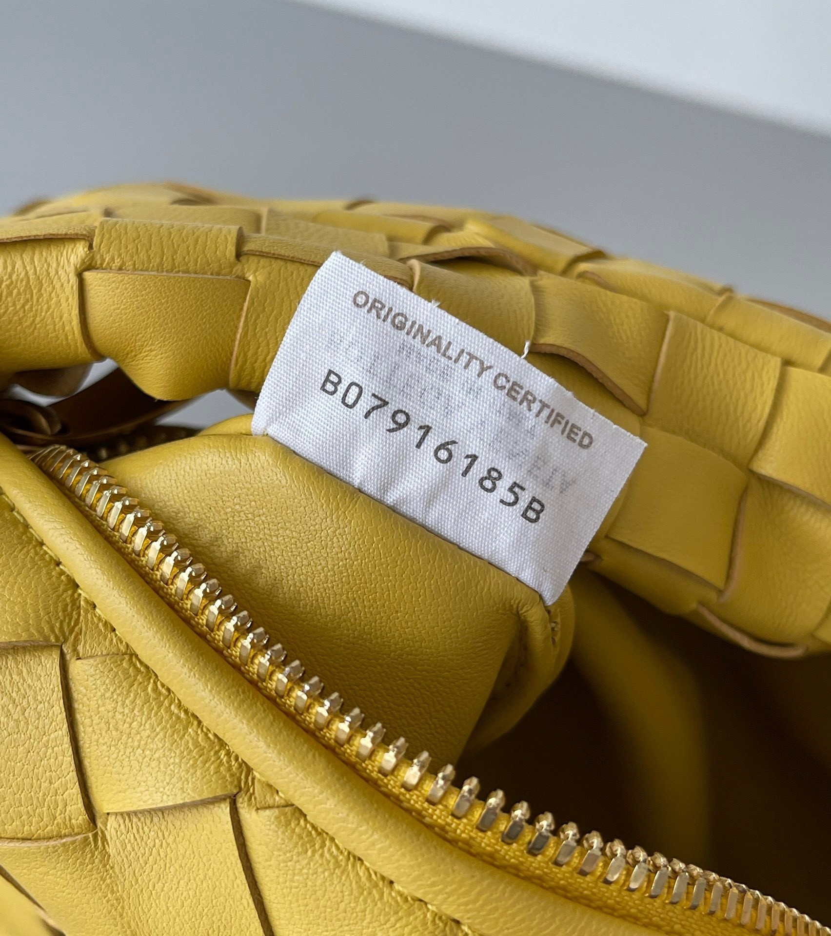 Bottega Veneta BV Jodie Mini Bag In Yellow Intrecciato Lambskin 356