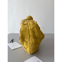 Bottega Veneta BV Jodie Mini Bag In Yellow Intrecciato Lambskin 356