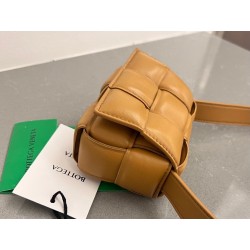 Bottega Veneta Candy Padded Cassette Bag In Camel Lambskin 371