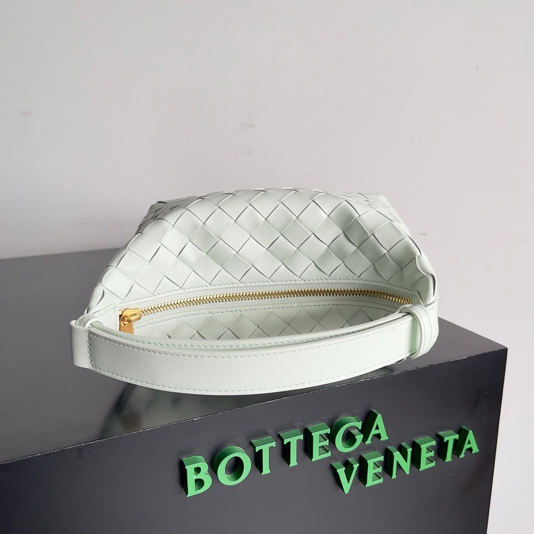 Bottega Veneta Mini Wallace Bag in Glacier Intrecciato Calfskin 894