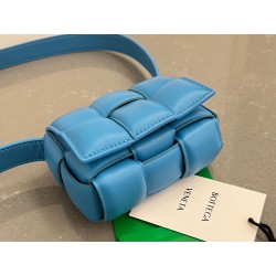 Bottega Veneta Candy Padded Cassette Bag In Pool Lambskin 931