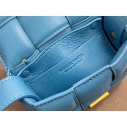 Bottega Veneta Candy Padded Cassette Bag In Pool Lambskin 931