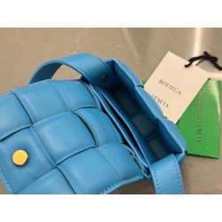 Bottega Veneta Candy Padded Cassette Bag In Pool Lambskin 931