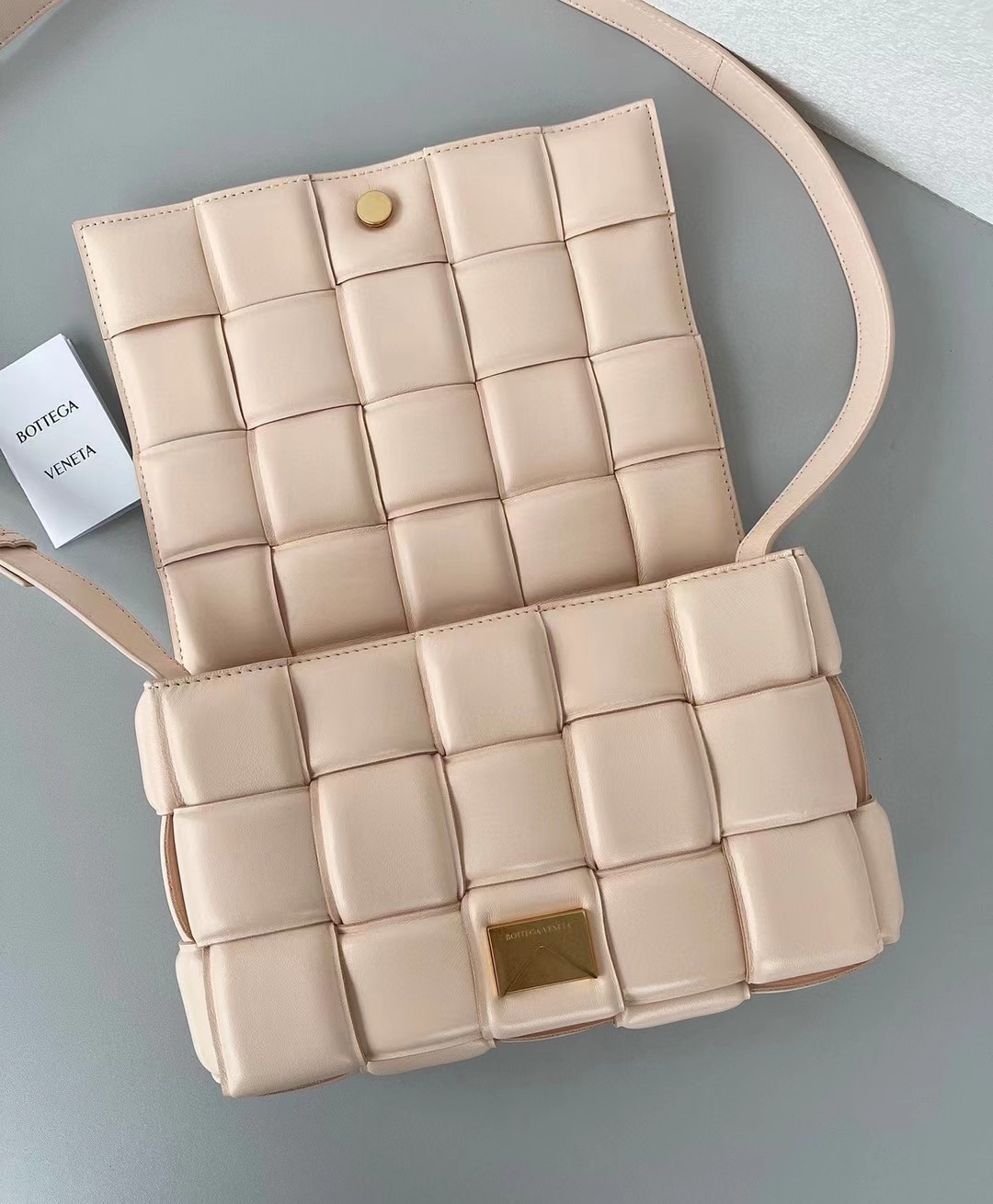 Bottega Veneta Padded Cassette Bag In Melon Lambskin 958