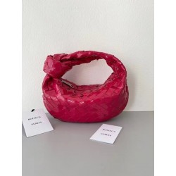 Bottega Veneta BV Jodie Mini Bag In Red Intrecciato Patent Leather 856