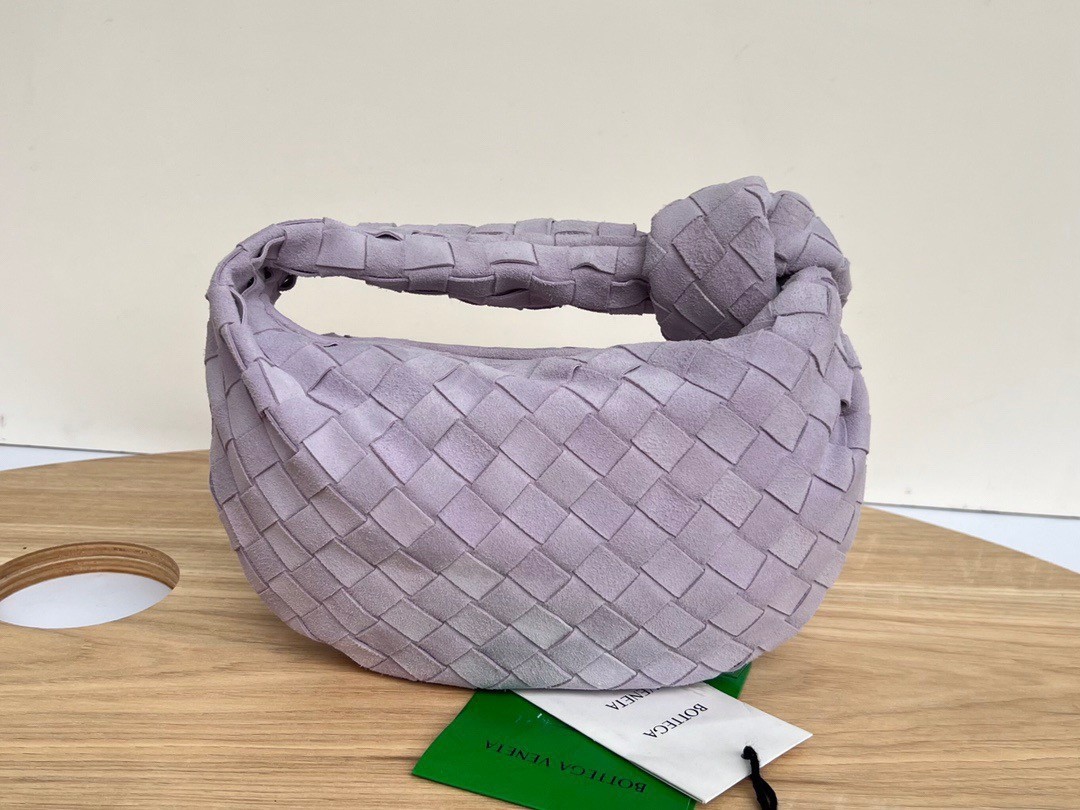 Bottega Veneta BV Jodie Mini Bag In Lilac Intrecciato Suede 974