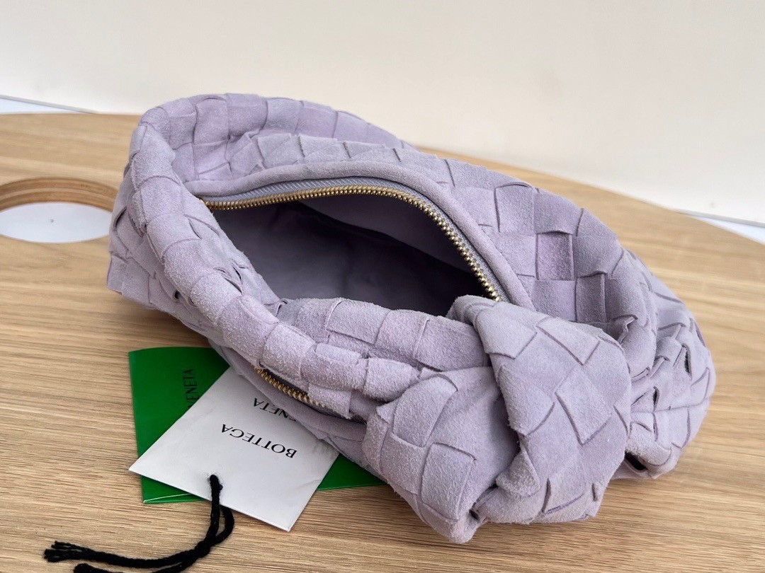 Bottega Veneta BV Jodie Mini Bag In Lilac Intrecciato Suede 974