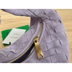 Bottega Veneta BV Jodie Mini Bag In Lilac Intrecciato Suede 974