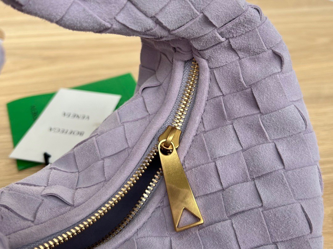 Bottega Veneta BV Jodie Mini Bag In Lilac Intrecciato Suede 974