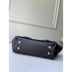Bottega Veneta Mini Arco Bag In Black Intrecciato Calfskin 827