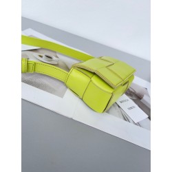 Bottega Veneta Candy Cassette Bag In Acid Kiwi Lambskin 979