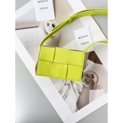 Bottega Veneta Candy Cassette Bag In Acid Kiwi Lambskin 979