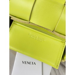 Bottega Veneta Candy Cassette Bag In Acid Kiwi Lambskin 979