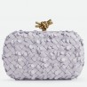 Bottega Veneta Knot Minaudiere Clutch in Oyster Sequins Lambskin 043