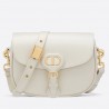 Dior Medium Bobby Bag In White Calfskin 473