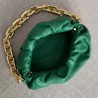 Bottega Veneta The Chain Pouch In Green Calfskin 137