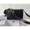 Bottega Veneta Cassett Bag In Black Wrinkled Calfskin 349