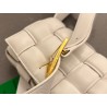 Bottega Veneta Small Padded Cassette Bag In White Lambskin 387