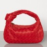 Bottega Veneta Mini BV Jodie Bag In Red Woven Leather 453