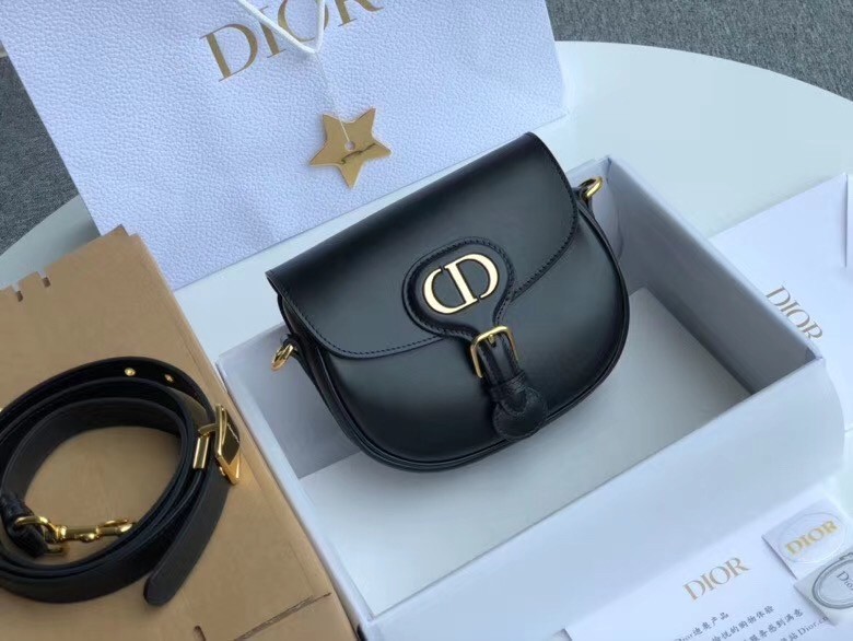 Dior Small Bobby Bag In Black Calfskin 505