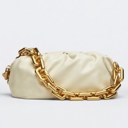 Bottega Veneta The Chain Pouch In Plaster Calfskin 590