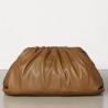 Bottega Veneta The Pouch Clutch In Camel Calfskin 685