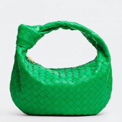 Bottega Veneta BV Jodie Teen Bag In Green Intrecciato Leather 898