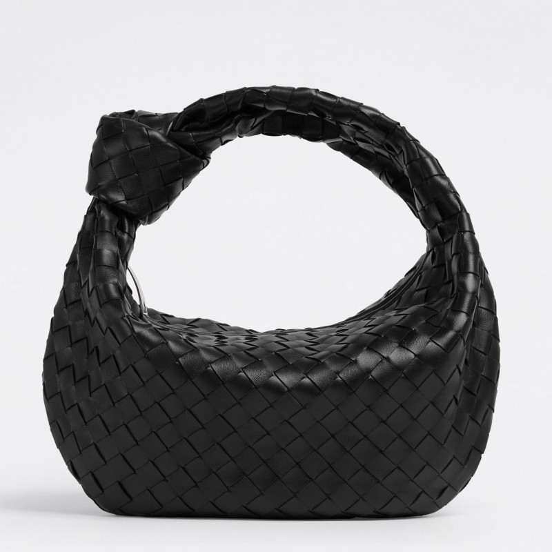 Bottega Veneta BV Jodie Teen Bag In Black Intrecciato Leather 967