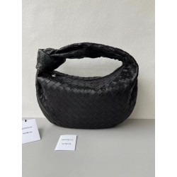 Bottega Veneta BV Jodie Teen Bag In Black Intrecciato Leather 967