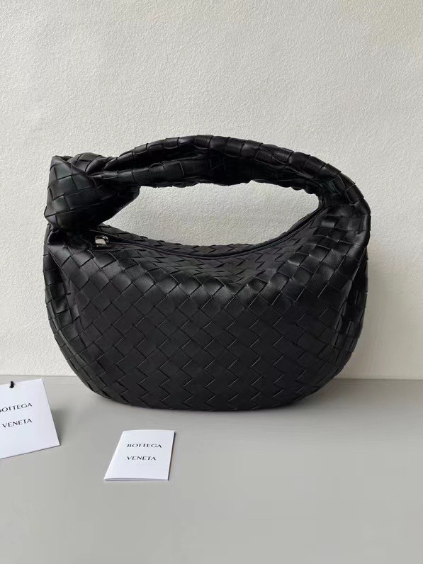 Bottega Veneta BV Jodie Teen Bag In Black Intrecciato Leather 967