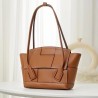 Bottega Veneta Arco Small Bag In Caramel Intrecciato Calfskin 988