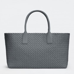 Bottega Veneta Cabat Medium Bag In Thunder Intrecciato Lambskin 264