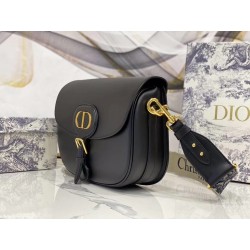 Dior Large Bobby Bag In Black Calfskin 654