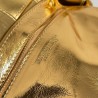 Bottega Veneta Small Cassette Bag In Gold Metallic Lambskin 418