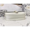 Dior Large Bobby Bag In White Calfskin 689