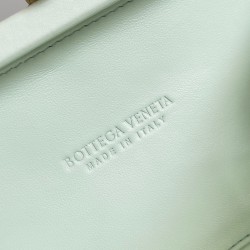 Bottega Veneta Knot Minaudiere Clutch In Glacier Intreccio Leather 474