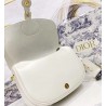 Dior Large Bobby Bag In White Calfskin 689