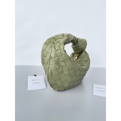 Bottega Veneta BV Jodie Mini Bag In Travertine Intrecciato Lambskin 670