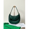 Bottega Veneta Gemelli Medium Bag in Emerald Green Intrecciato Lambskin 881