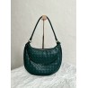 Bottega Veneta Gemelli Medium Bag in Emerald Green Intrecciato Lambskin 881