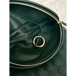 Bottega Veneta Gemelli Medium Bag in Emerald Green Intrecciato Lambskin 881
