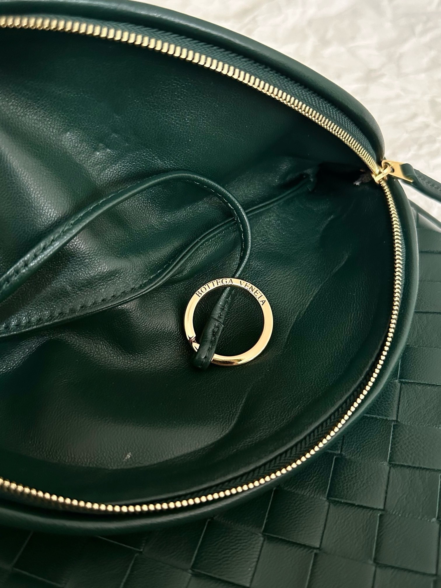 Bottega Veneta Gemelli Medium Bag in Emerald Green Intrecciato Lambskin 881