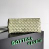 Bottega Veneta Small Andiamo Bag In Travertine Intrecciato Lambskin 916